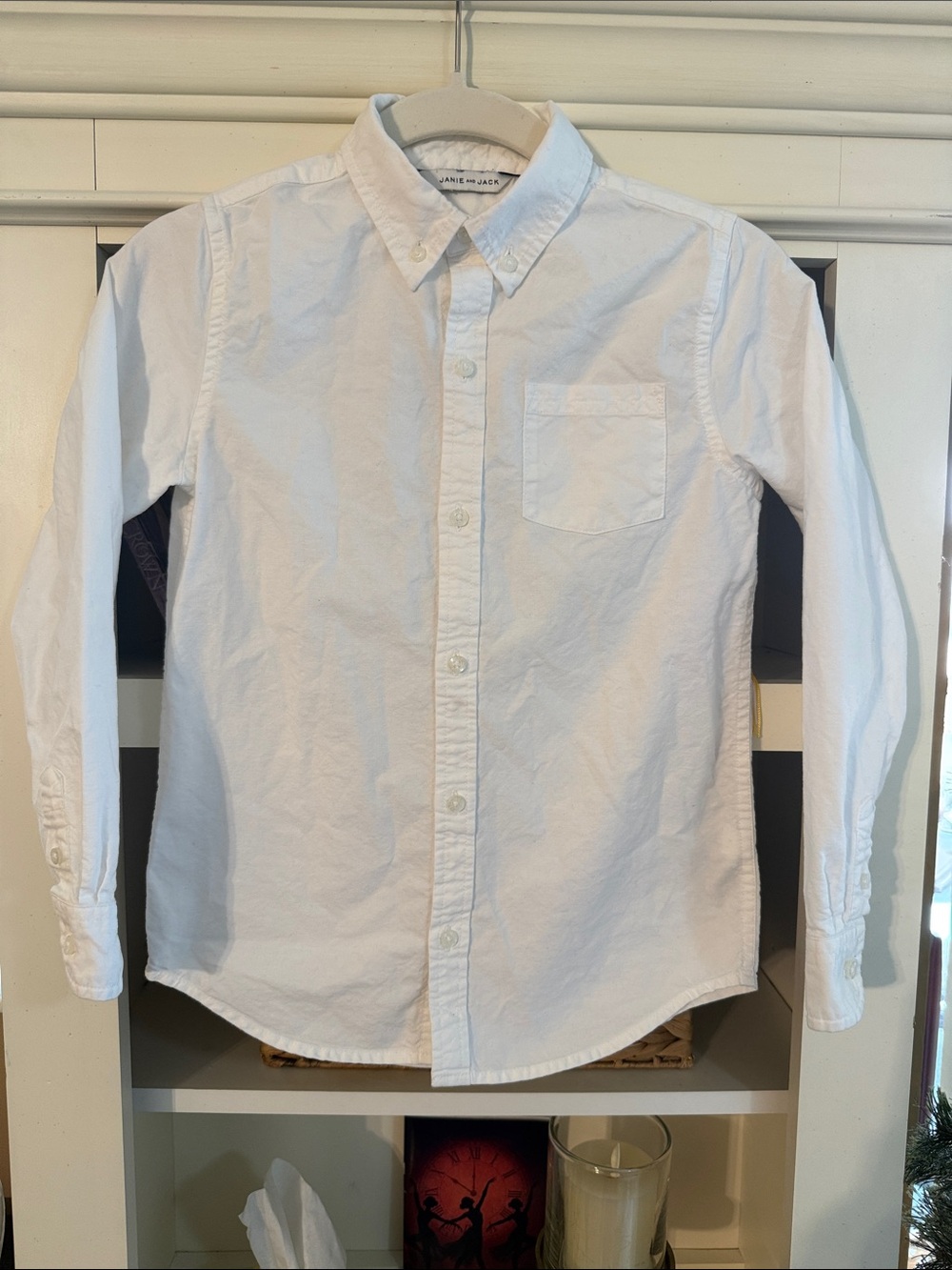 Janie and Jack White Button-Down Shirt